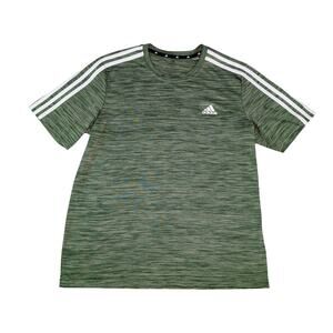 Adidas Primegreen AEROREADY 3-Stripes Training T-Shirt Mens M Short Sleeve Green